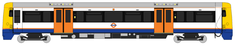 a London overground train